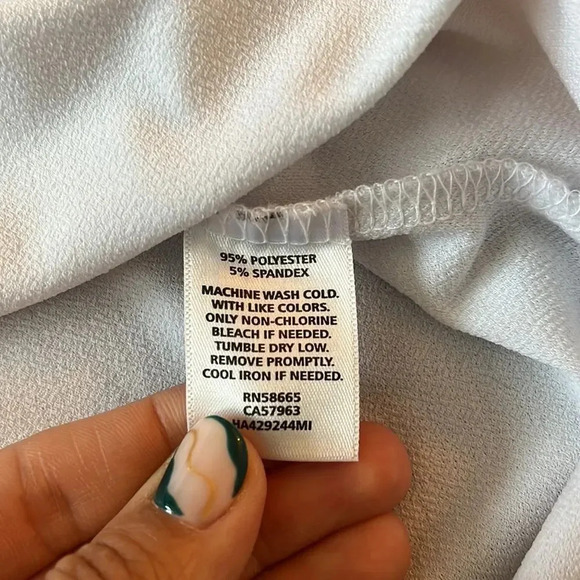 ⭐️3/$15 Dressy White Tee - Picture 6 of 6